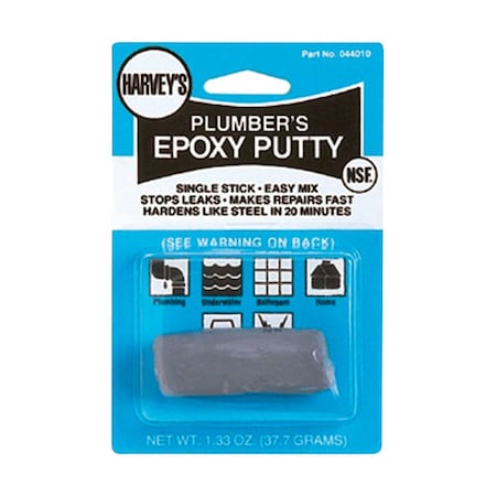 B & K Harvey's Gray Plumbers Putty 1.33 oz 044010